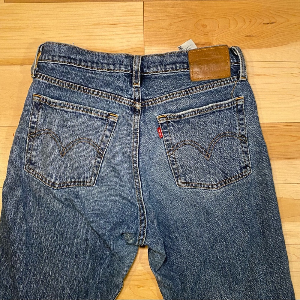 💙 LEVI’S Blue Denim Jeans Classic Wedgie Straight Streetwear - Picture 6 of 10